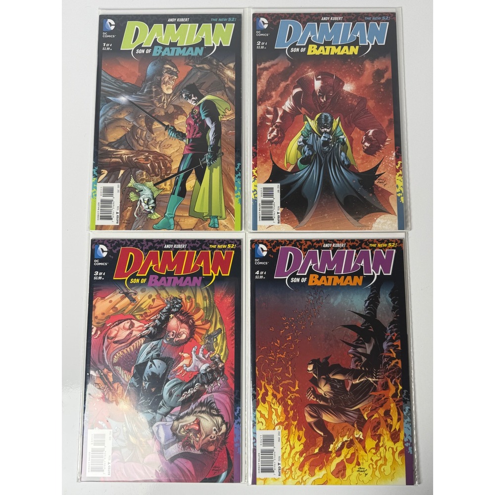 Damian Son of Batman 1-4 Complete Set DC Comics New 52 Andy Kubert 2013 2014